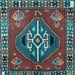 Square Persian Light Blue Traditional Rug, tr493lblu