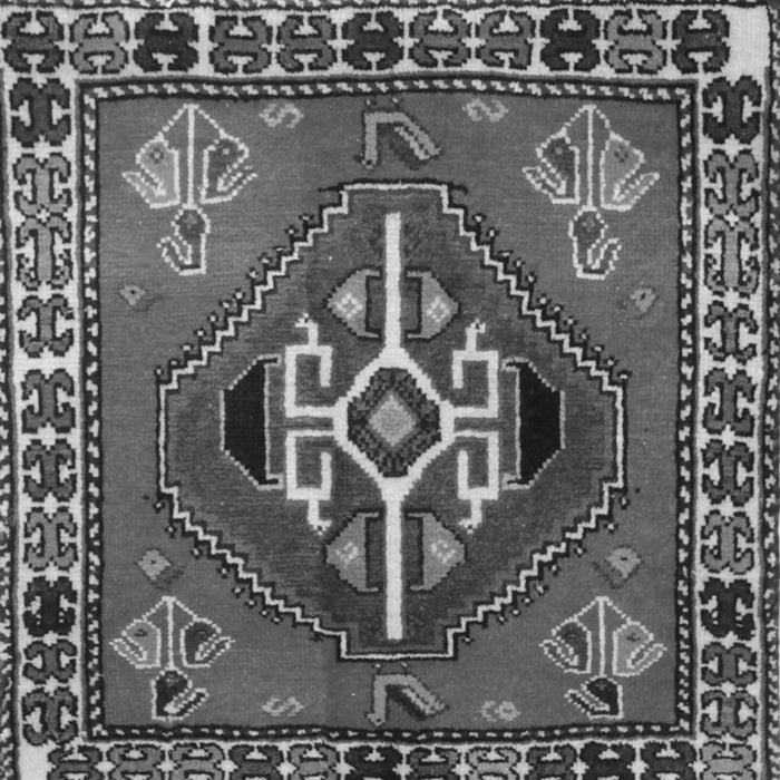 Serging Thickness of Persian Gray Traditional Rug, tr493gry