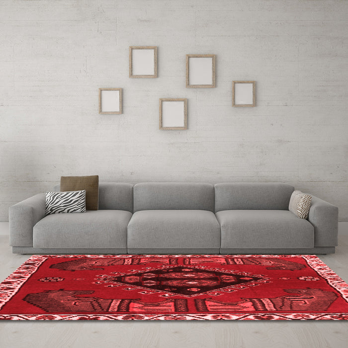 Traditional Red Washable Rugs