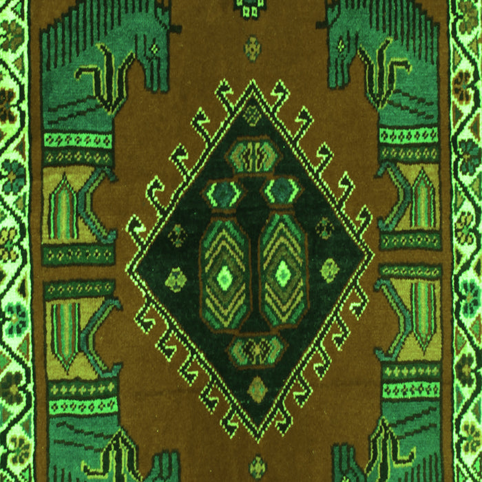 Persian Green Traditional Rug, tr494grn