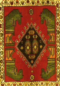 Persian Yellow Traditional Rug, tr494yw