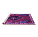 Sideview of Machine Washable Persian Purple Traditional Area Rugs, wshtr494pur