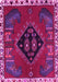 Machine Washable Persian Pink Traditional Rug, wshtr494pnk