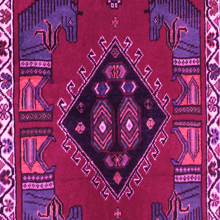 Machine Washable Persian Pink Traditional Rug, wshtr494pnk