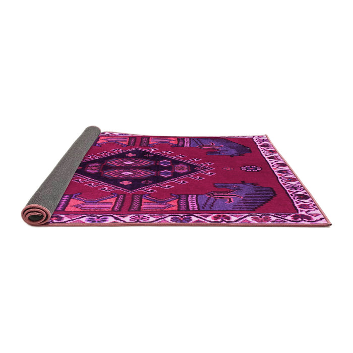 Sideview of Persian Pink Traditional Rug, tr494pnk