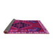 Sideview of Persian Pink Traditional Rug, tr494pnk