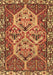 Machine Washable Persian Brown Traditional Rug, wshtr495brn