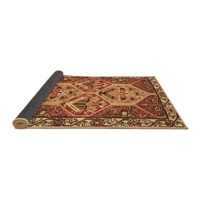 Sideview of Persian Brown Traditional Rug, tr495brn