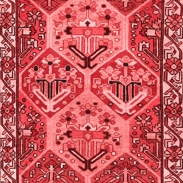 Machine Washable Persian Red Traditional Rug, wshtr495red