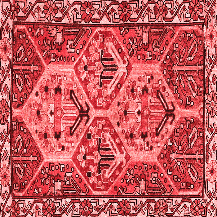 Machine Washable Persian Red Traditional Rug, wshtr495red