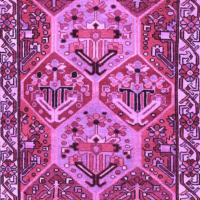 Machine Washable Persian Purple Traditional Area Rugs, wshtr495pur