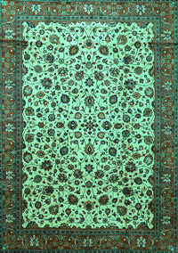 Persian Turquoise Traditional Rug, tr496turq