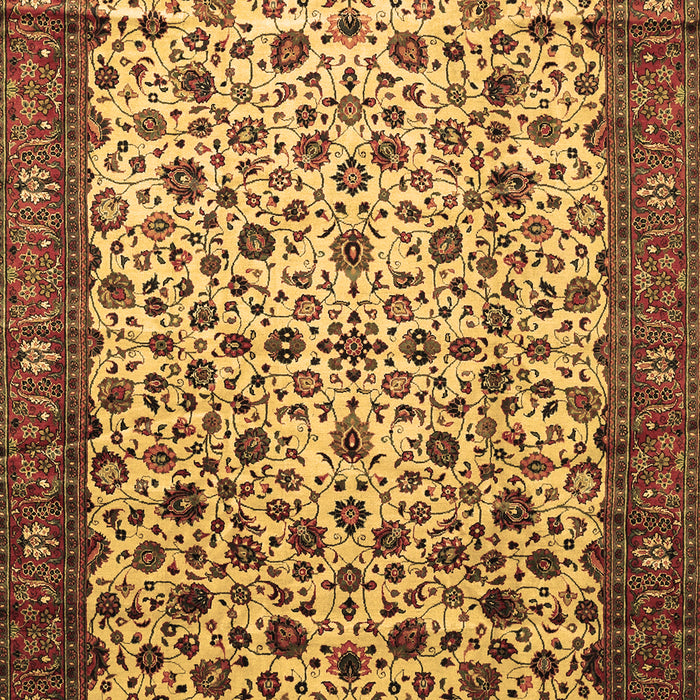 Machine Washable Persian Brown Traditional Rug, wshtr496brn