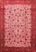 Persian Red Traditional Area Rugs