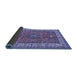 Sideview of Persian Blue Traditional Rug, tr497blu