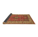 Sideview of Persian Brown Traditional Rug, tr497brn