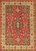 Machine Washable Persian Brown Traditional Rug, wshtr497brn