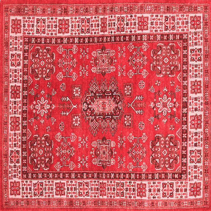 Machine Washable Persian Red Traditional Rug, wshtr497red