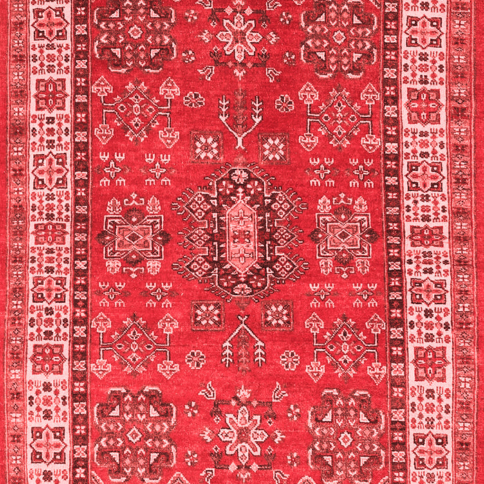 Machine Washable Persian Red Traditional Rug, wshtr497red