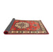 Sideview of Traditional Brown Medallion Rug, tr498