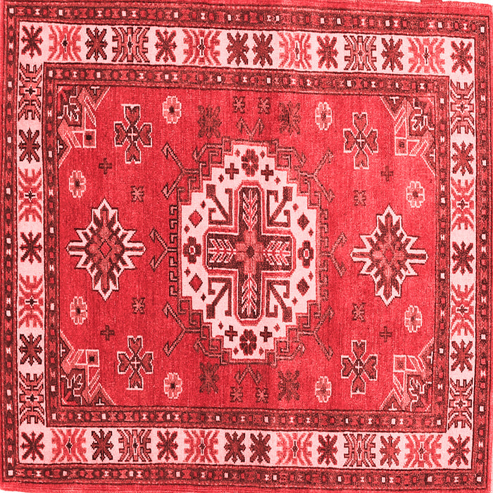 Medallion Red Traditional Rug, tr498red