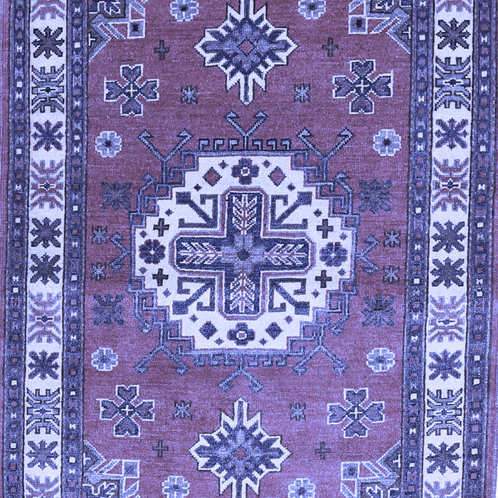 Medallion Blue Traditional Rug, tr498blu