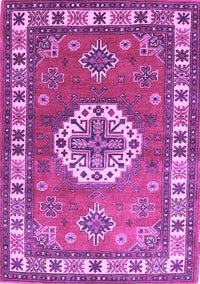 Medallion Purple Traditional Rug, tr498pur