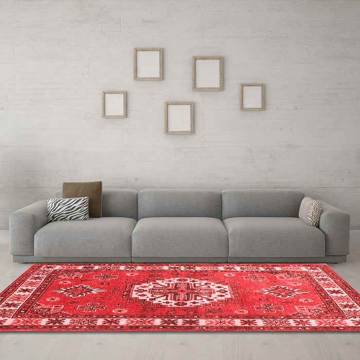 Traditional Red Washable Rugs