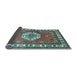 Sideview of Medallion Light Blue Traditional Rug, tr498lblu