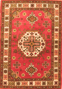 Medallion Orange Traditional Rug, tr498org