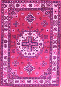 Medallion Pink Traditional Rug, tr498pnk