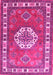 Medallion Pink Traditional Rug, tr498pnk