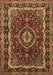 Medallion Brown Traditional Rug, tr499brn