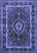 Medallion Blue Traditional Rug, tr499blu