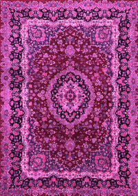 Medallion Pink Traditional Rug, tr499pnk