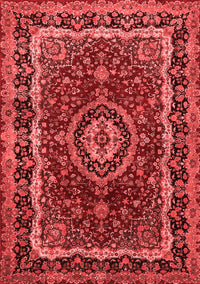 Medallion Red Traditional Rug, tr499red