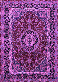 Medallion Purple Traditional Rug, tr499pur