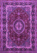 Medallion Purple Traditional Rug, tr499pur