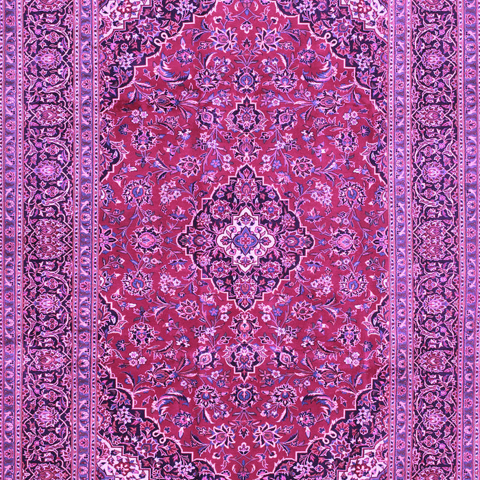 Medallion Purple Traditional Rug, tr49pur