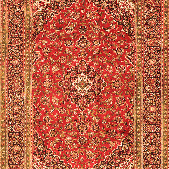Medallion Orange Traditional Rug, tr49org