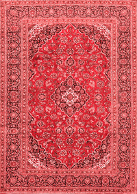 Medallion Red Traditional Rug, tr49red