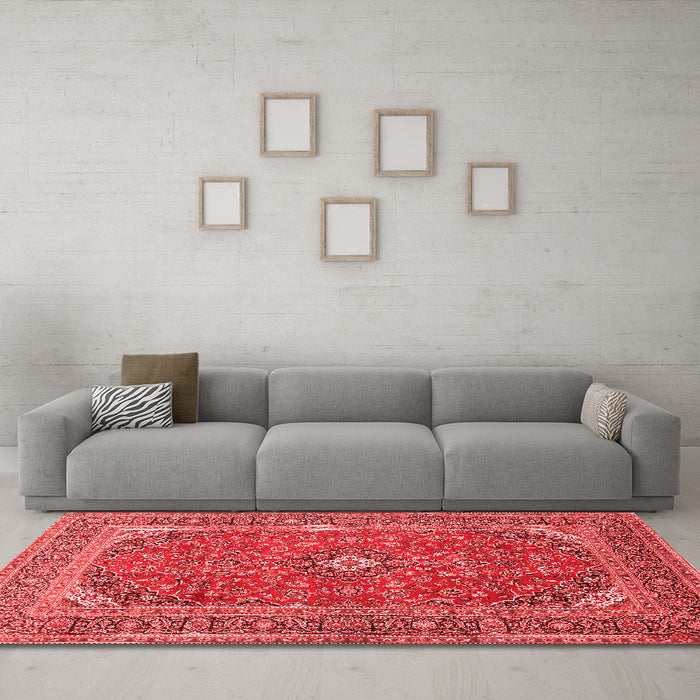 Traditional Red Washable Rugs