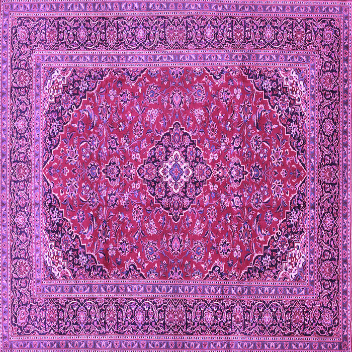 Square Medallion Purple Traditional Rug, tr49pur