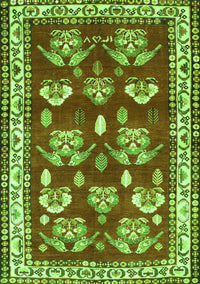 Animal Green Traditional Rug, tr4grn