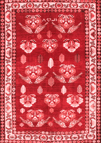 Animal Red Traditional Rug, tr4red