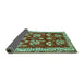 Sideview of Animal Turquoise Traditional Rug, tr4turq