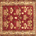 Square Machine Washable Animal Brown Traditional Rug, wshtr4brn