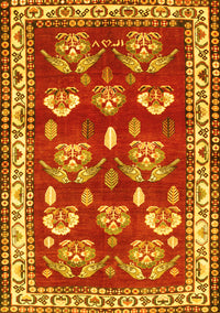 Animal Yellow Traditional Rug, tr4yw