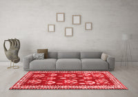 Machine Washable Animal Red Traditional Rug, wshtr4red