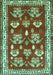 Animal Turquoise Traditional Rug, tr4turq